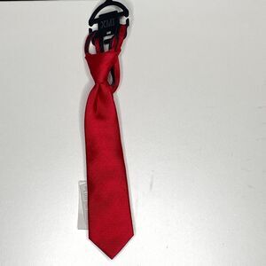 New Von Maur XMI Red Zip Neck Tie 11"Formal Wedding Event (Boys 4-7)